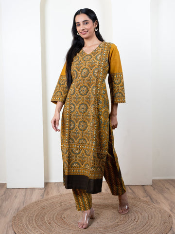 Hand Ajrakh Cotton Pant Set