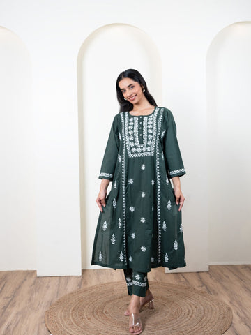 Chikankari Pant Set