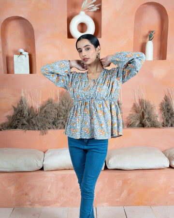 Hand Block Print Top