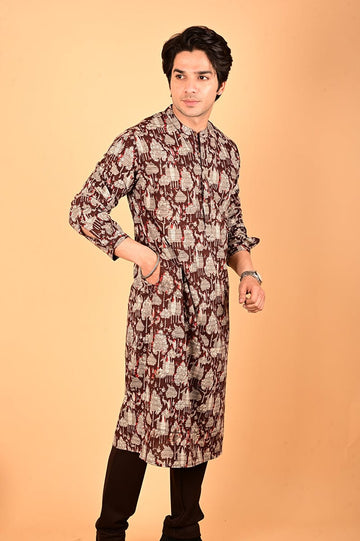 Hand Block Printed Long Kurta