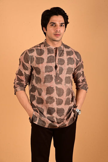 Hand Block Printed Short Kurta