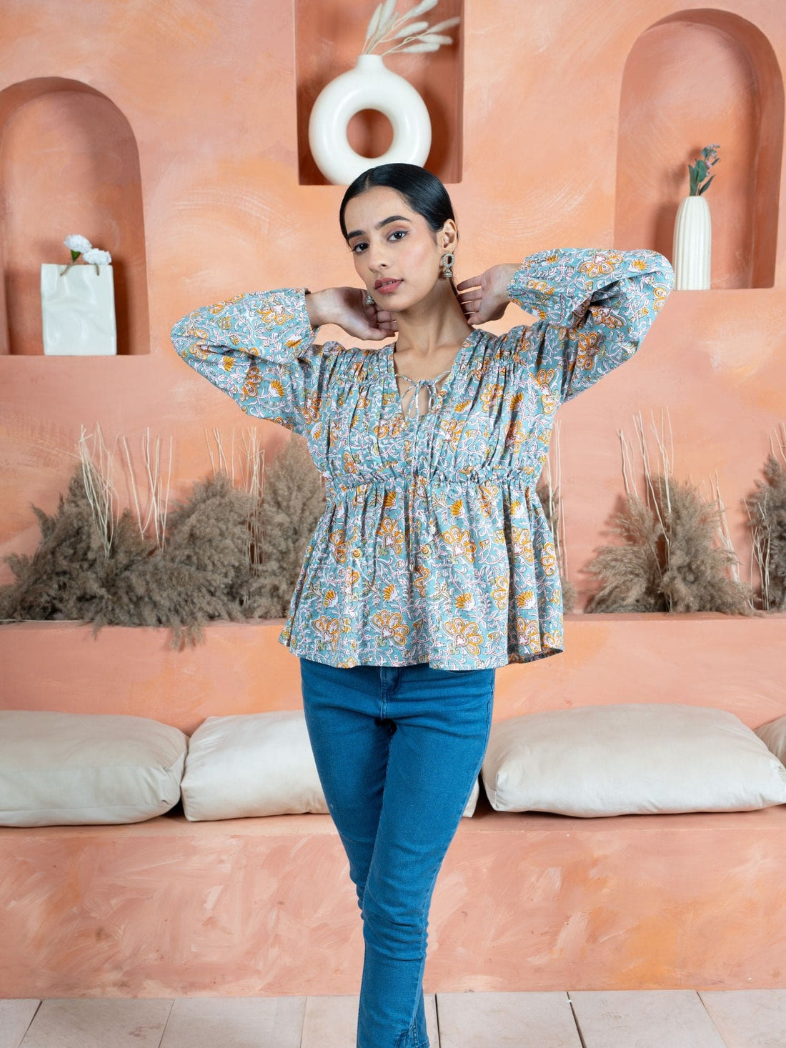 Hand Block Print Top