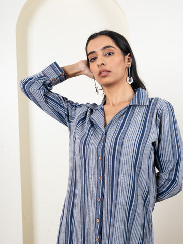 Kalacotton front open dress