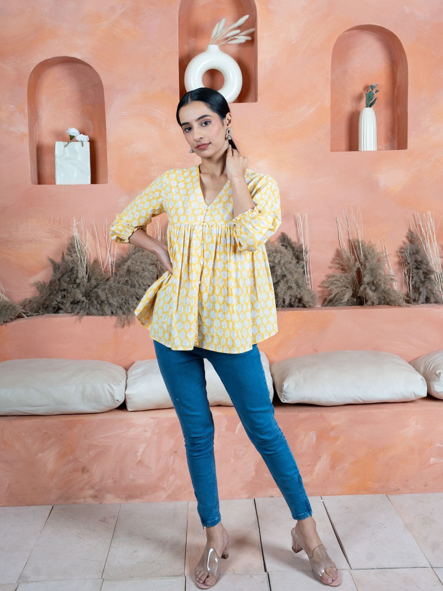 Hand Block Print Top