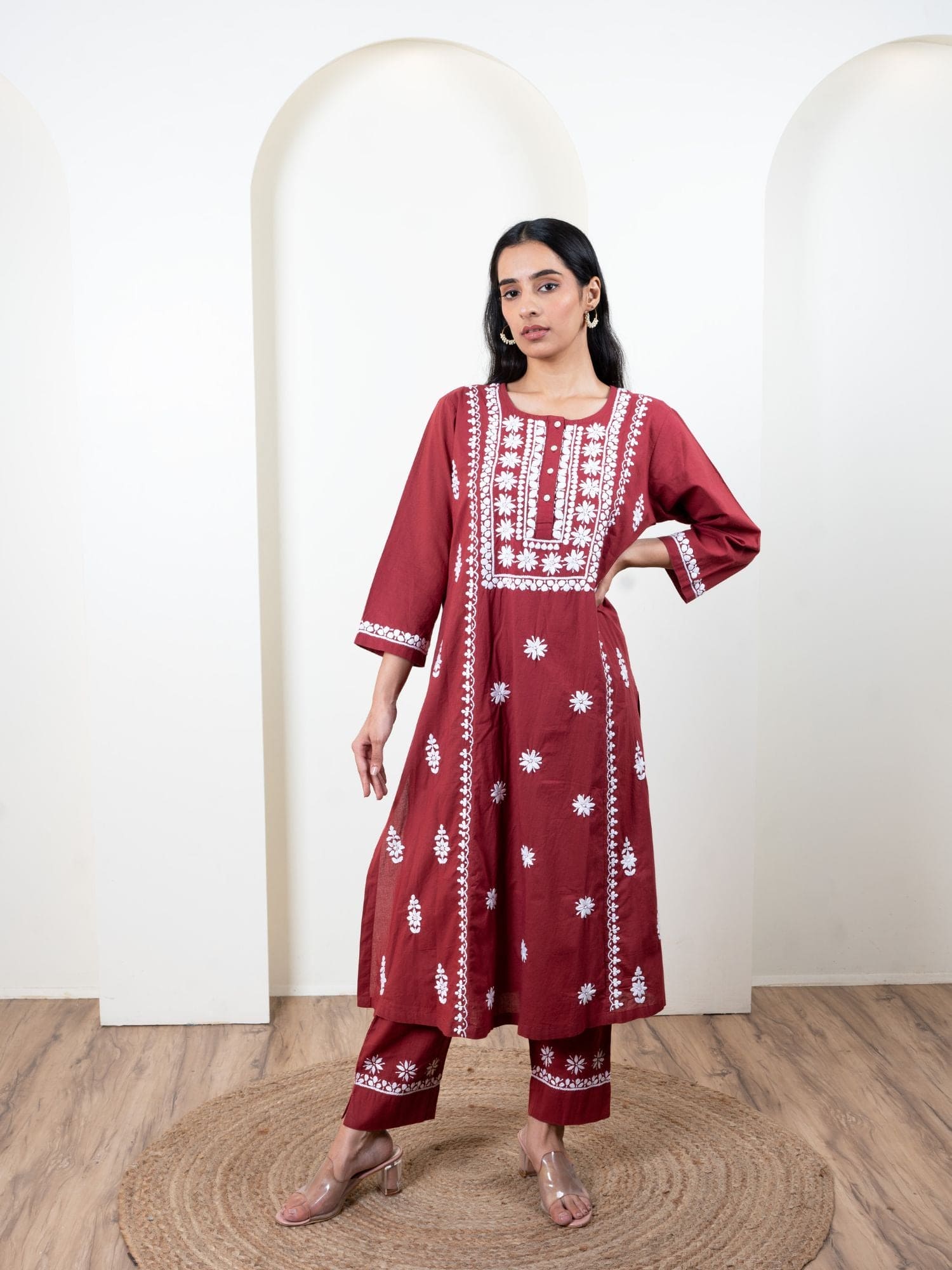 Chikankari Pant Set