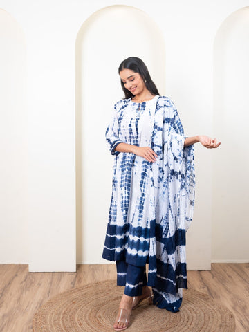 Hand Chikankari Pant Set with Dupatta