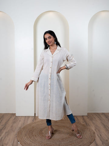 Kalacotton front open dress