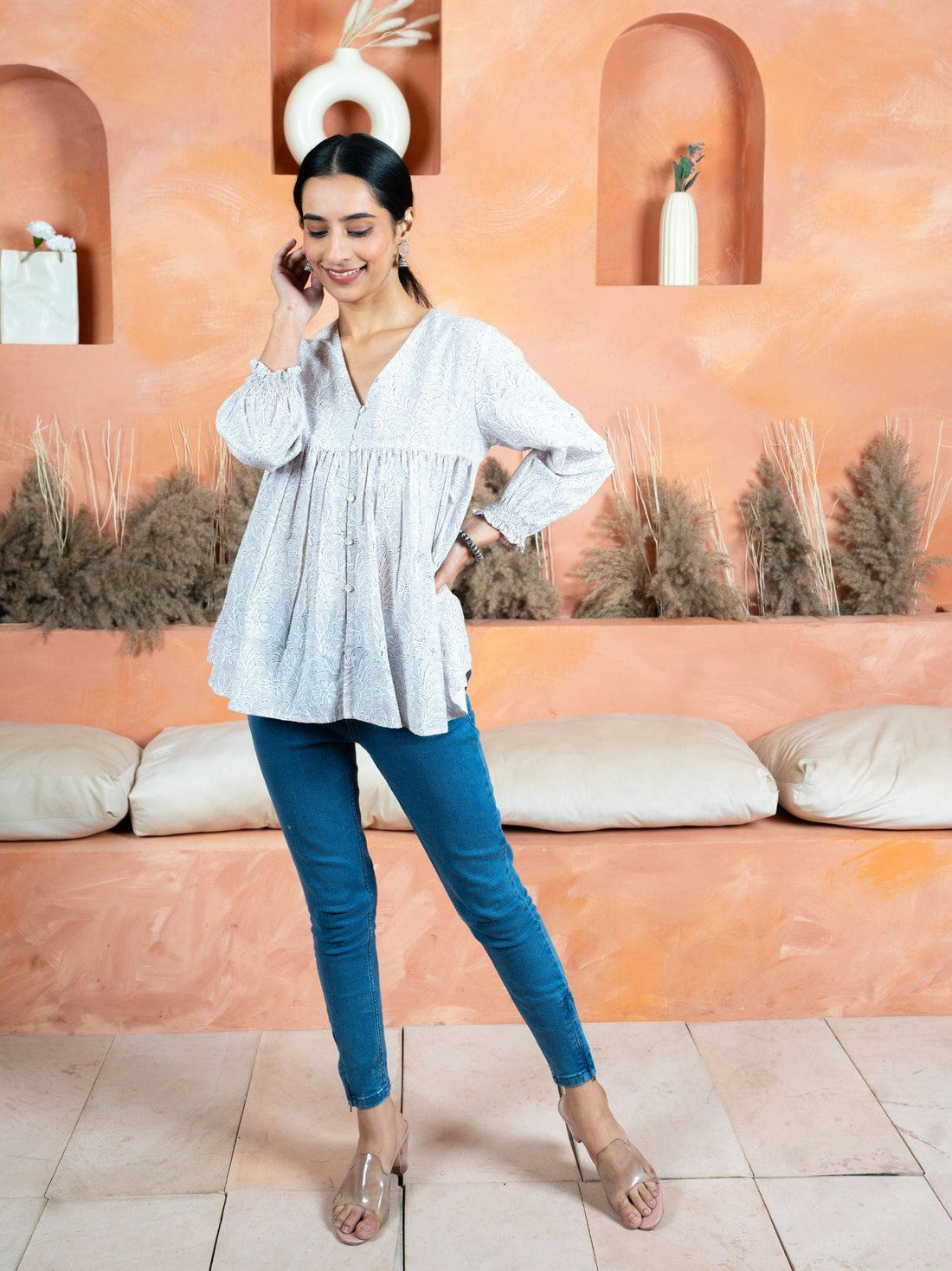 Hand Block Print Top