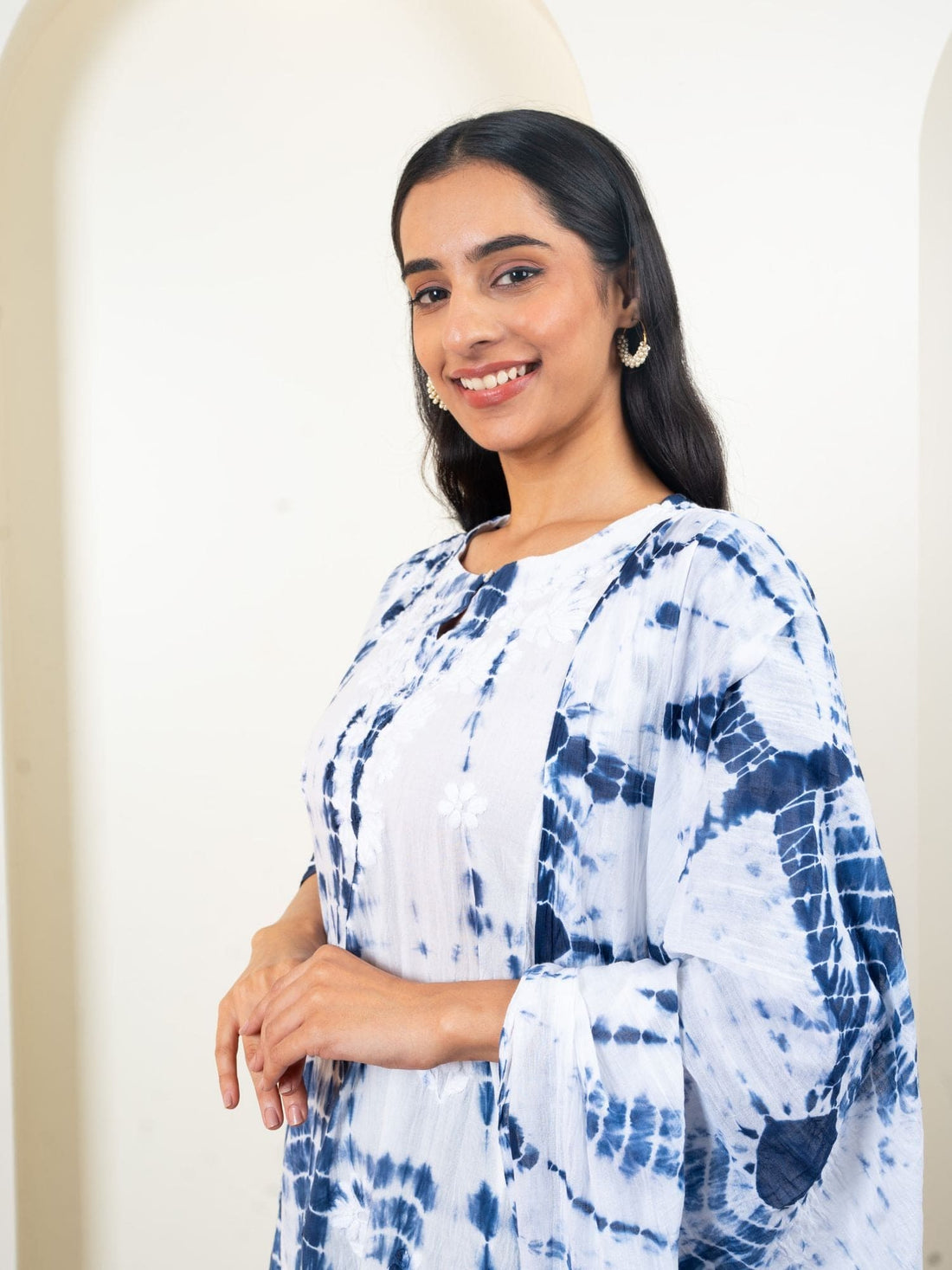 Hand Chikankari Pant Set with Dupatta