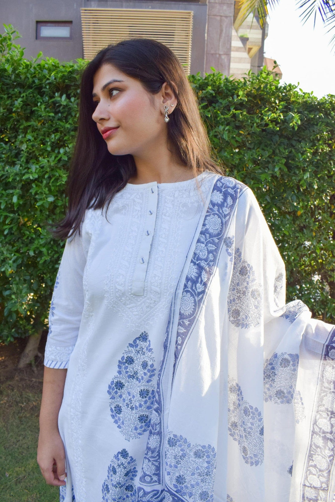 Hand Block Printed Kurta with dupatta