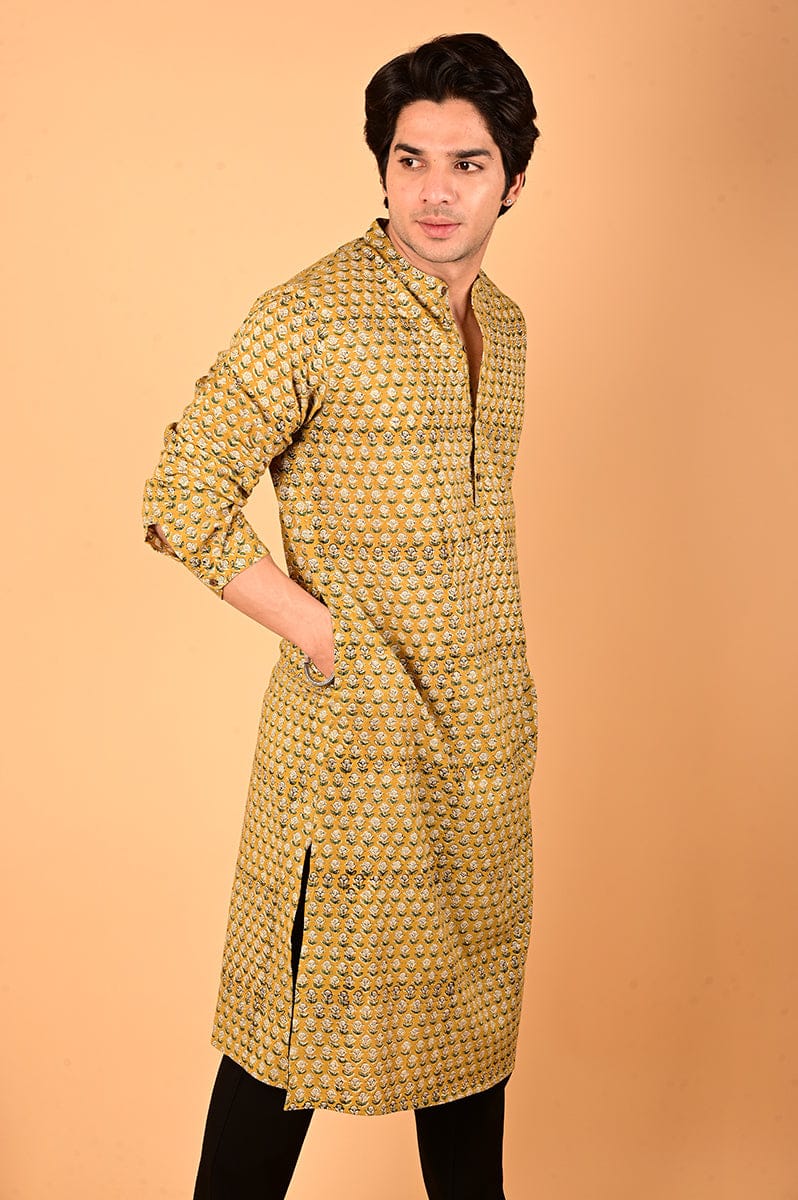 Hand Block Printed Long Kurta