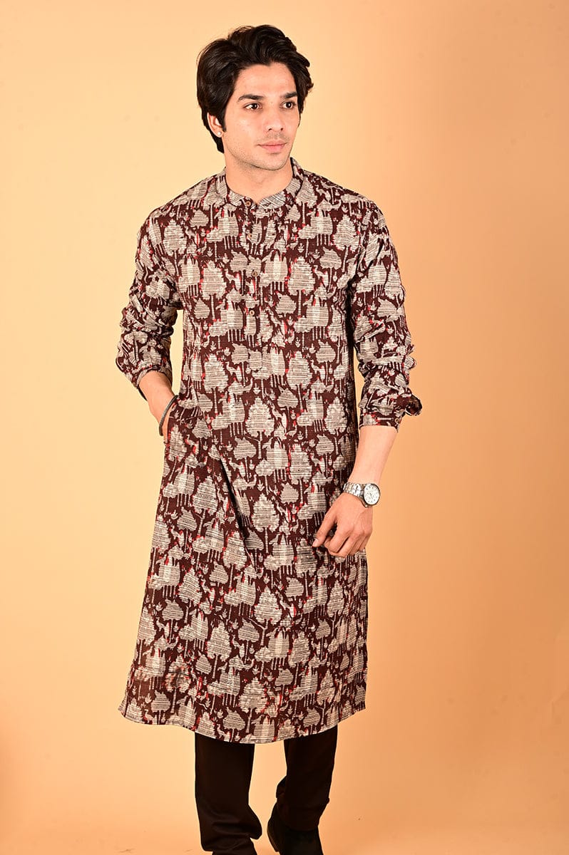 Hand Block Printed Long Kurta