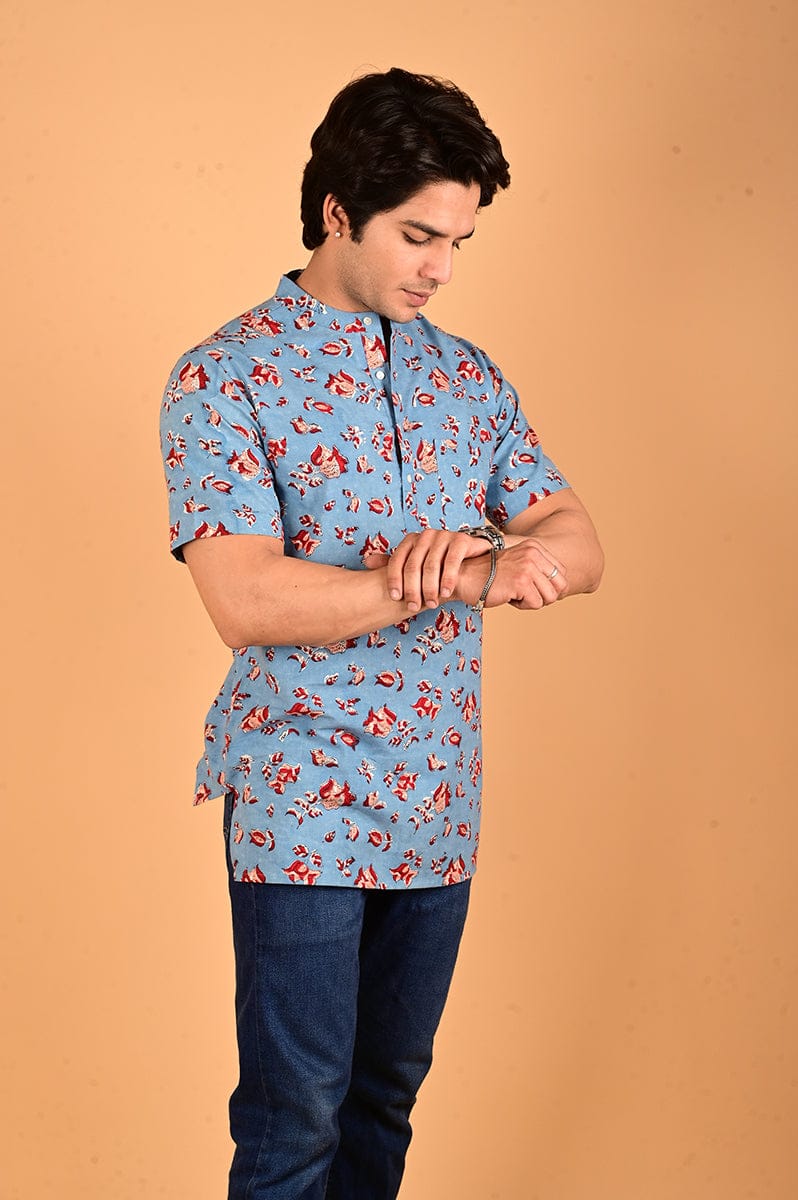 Hand Block Printed Short Kurta