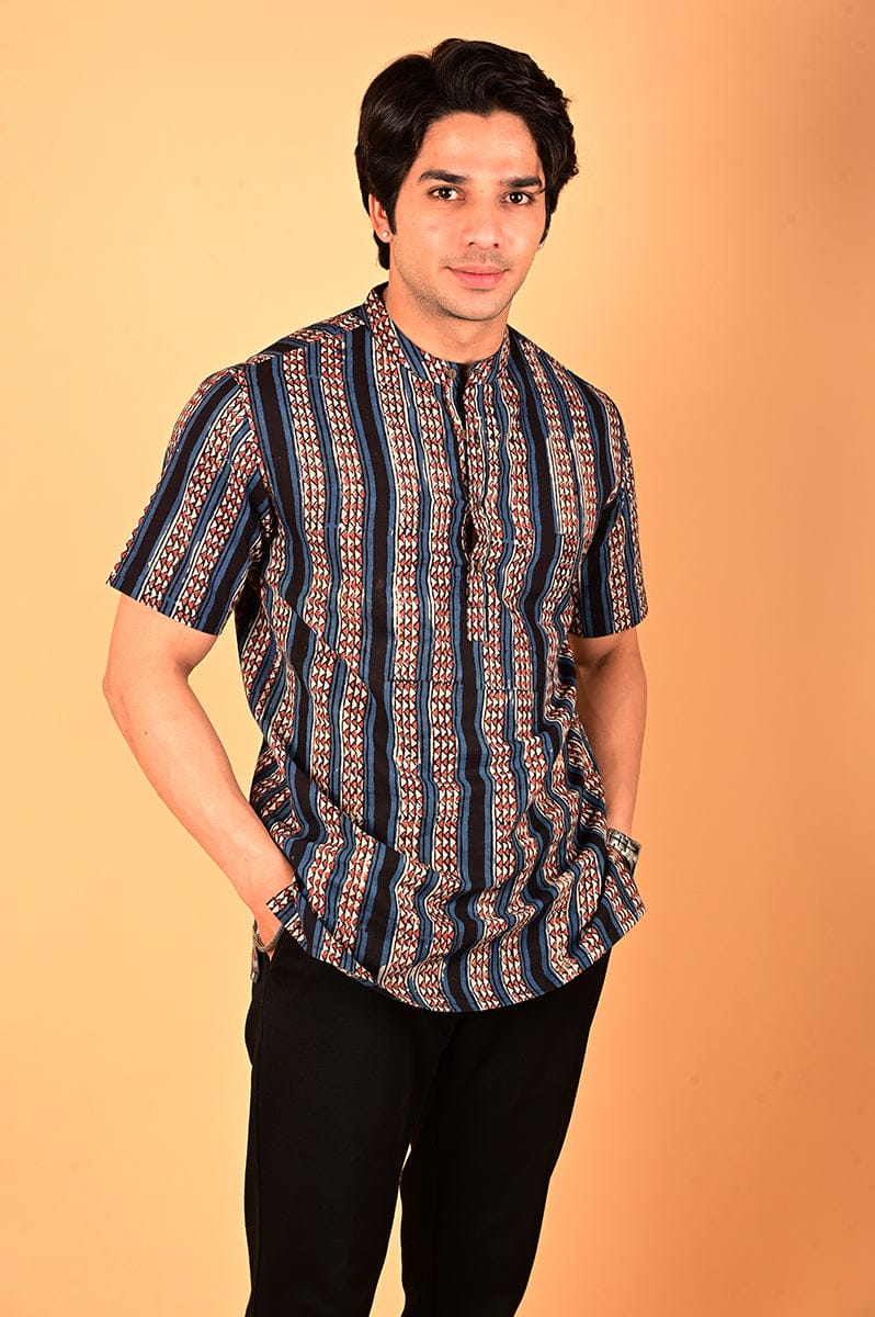 Hand Block Printed Short Kurta